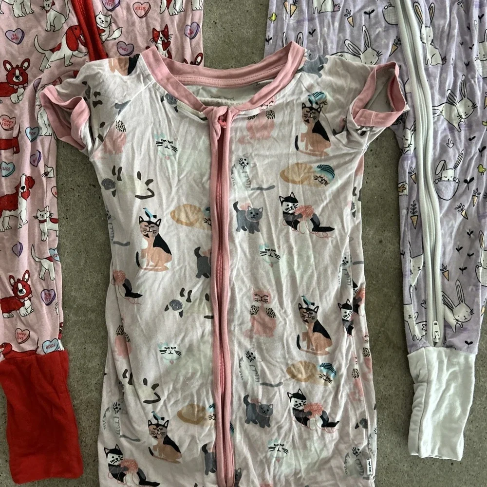 Little Sleepies Lot Bundle Of 3‎ Size 2T 18-24M GUC
